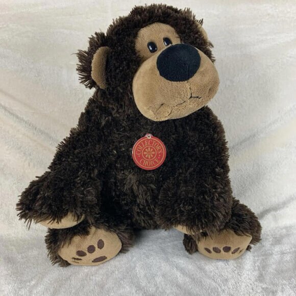 Collectors Choice Huggable Teddy Bear Plush 14Dark Brown Stuffed Animal Toy - Picture 1 of 10